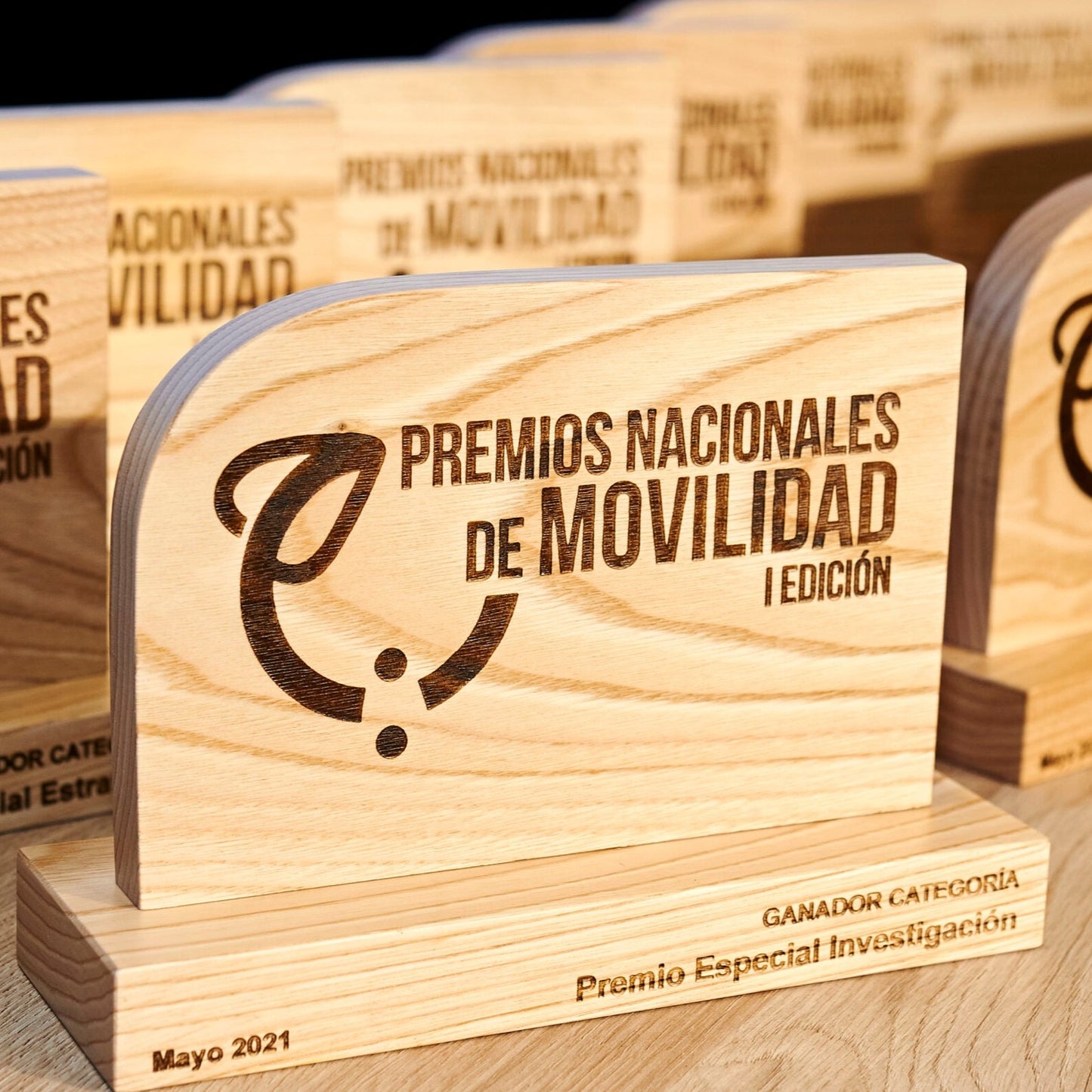 Trofeo tipo placa esquina redondeada