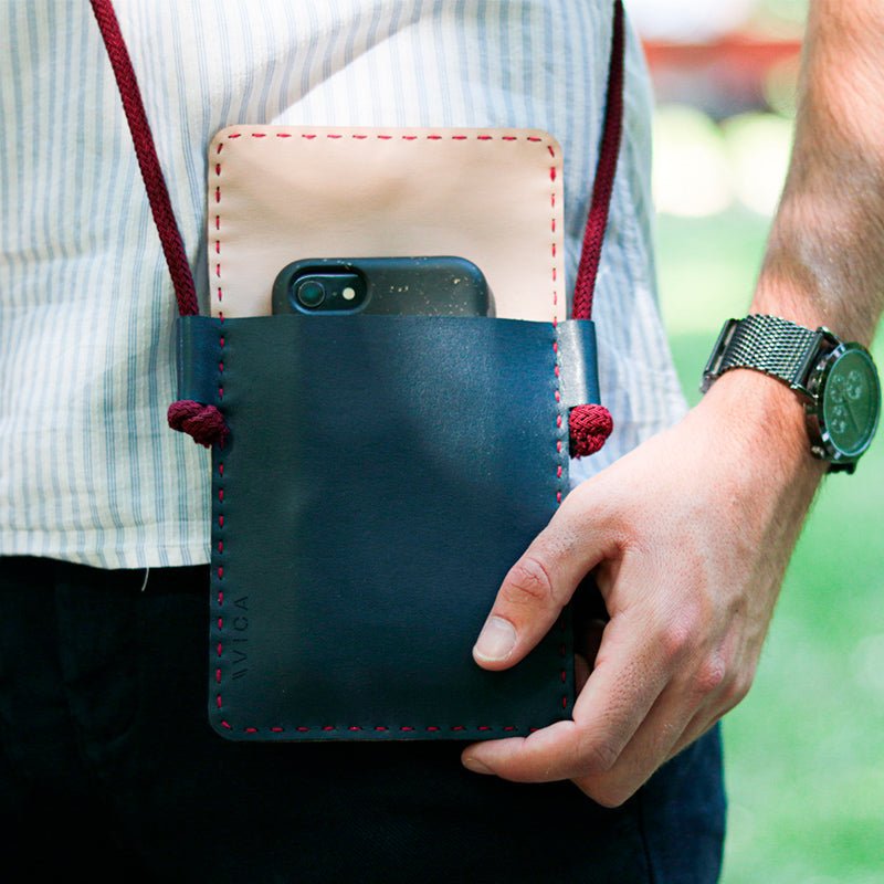 Bolso para móvil de cuero vegano