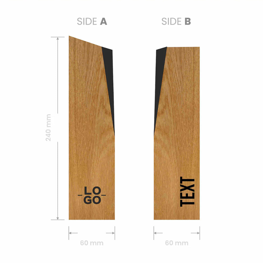 Trofeo en madera tipo Monolito