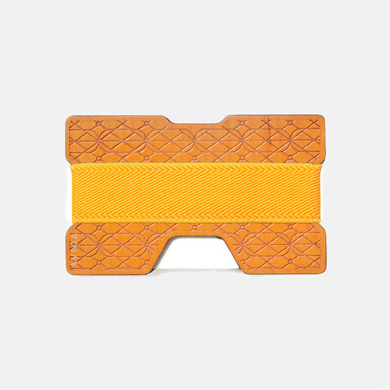 Cartera de madera coloreada
