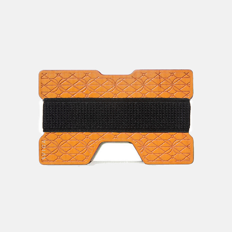 Cartera de madera coloreada